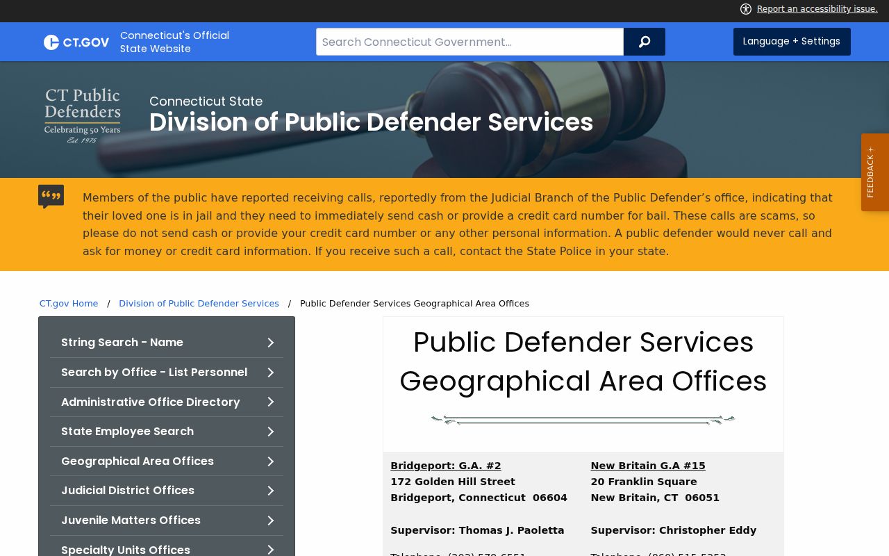 Fairfield County court charges after arrest public defender offices