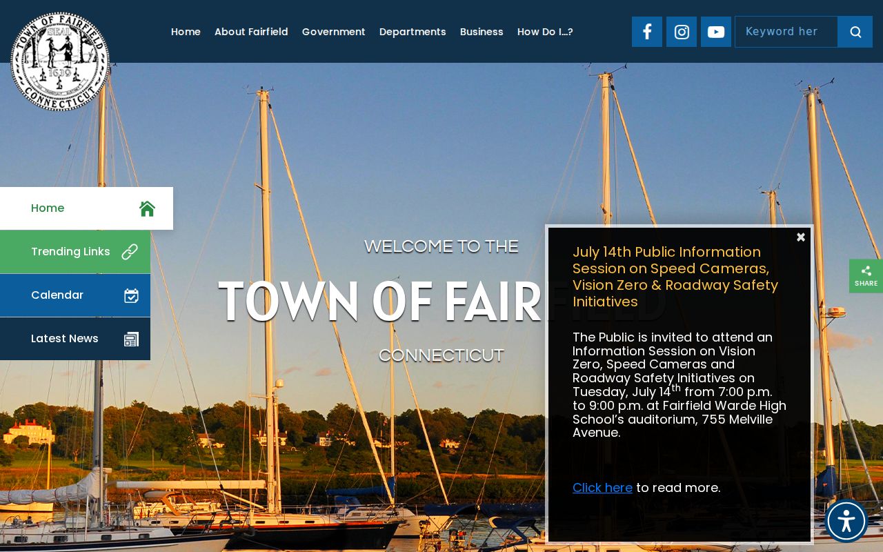 Fairfield County court records Town of Fairfield homepage